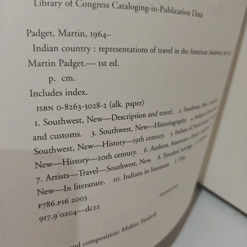 Indian Country: Travels in the American Southwest, 1840-1935, 9780826330291